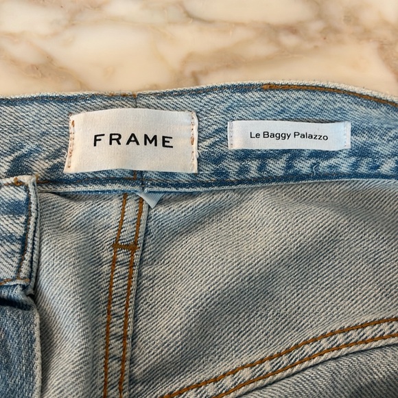Frame Le Baggy Palazzo size 28 jeans in Natoma Clean - Picture 2 of 6